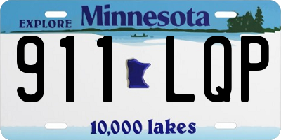 MN license plate 911LQP