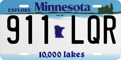 MN license plate 911LQR