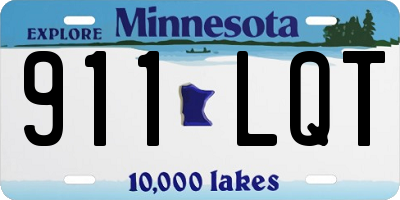 MN license plate 911LQT