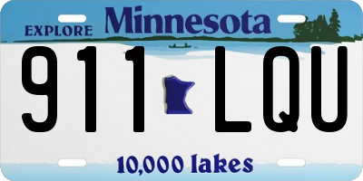 MN license plate 911LQU