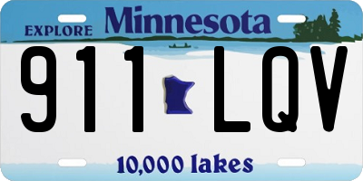 MN license plate 911LQV