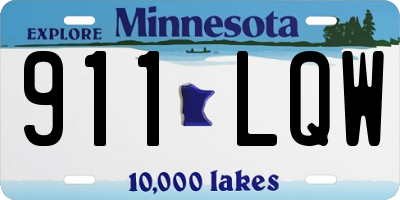 MN license plate 911LQW