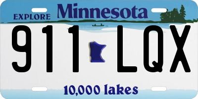 MN license plate 911LQX