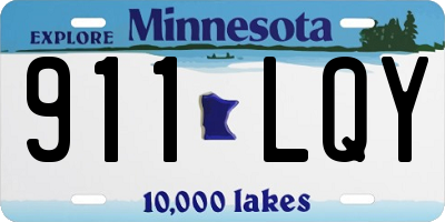 MN license plate 911LQY