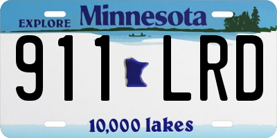 MN license plate 911LRD