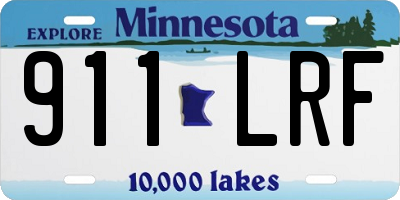 MN license plate 911LRF
