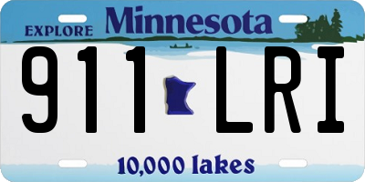MN license plate 911LRI