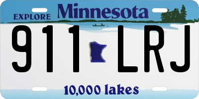 MN license plate 911LRJ