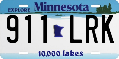 MN license plate 911LRK