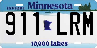 MN license plate 911LRM