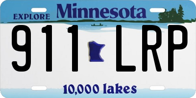 MN license plate 911LRP