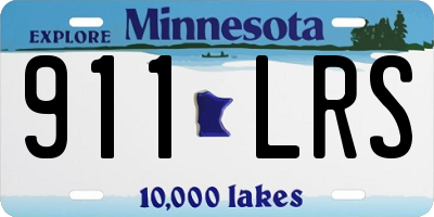 MN license plate 911LRS