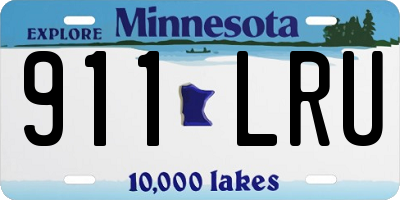 MN license plate 911LRU