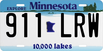 MN license plate 911LRW