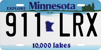 MN license plate 911LRX