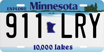 MN license plate 911LRY