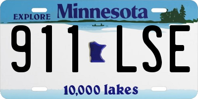 MN license plate 911LSE