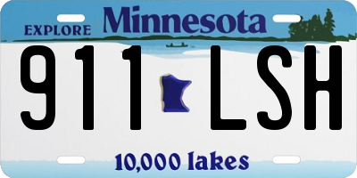 MN license plate 911LSH