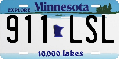 MN license plate 911LSL
