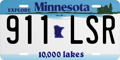MN license plate 911LSR