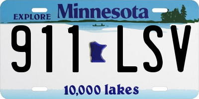 MN license plate 911LSV