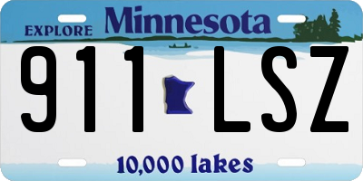 MN license plate 911LSZ