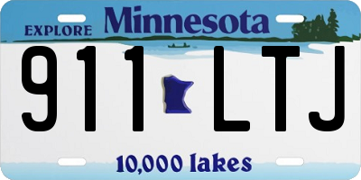 MN license plate 911LTJ