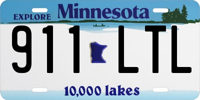 MN license plate 911LTL