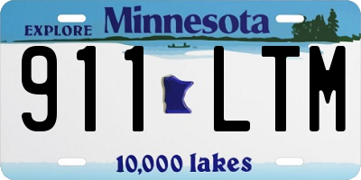 MN license plate 911LTM