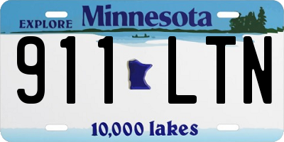MN license plate 911LTN