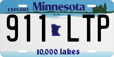 MN license plate 911LTP