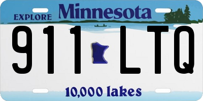 MN license plate 911LTQ