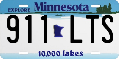 MN license plate 911LTS