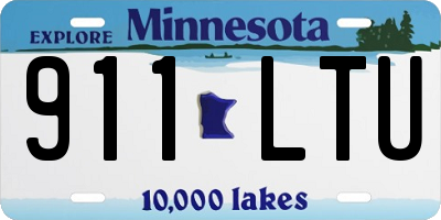 MN license plate 911LTU