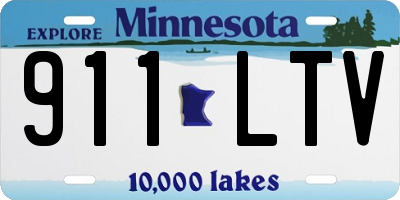 MN license plate 911LTV