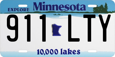 MN license plate 911LTY
