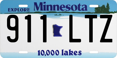MN license plate 911LTZ