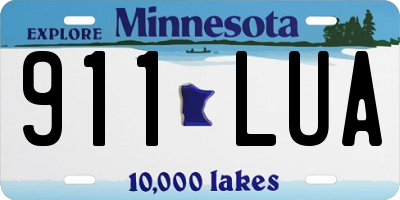 MN license plate 911LUA