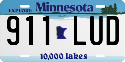 MN license plate 911LUD