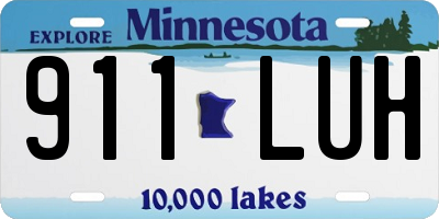 MN license plate 911LUH