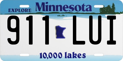 MN license plate 911LUI