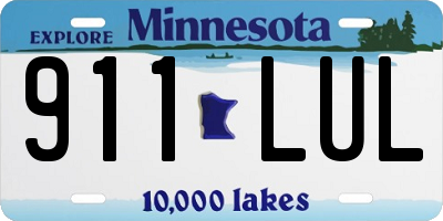 MN license plate 911LUL