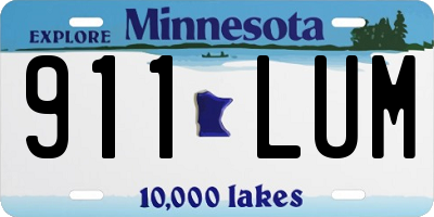 MN license plate 911LUM