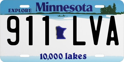 MN license plate 911LVA