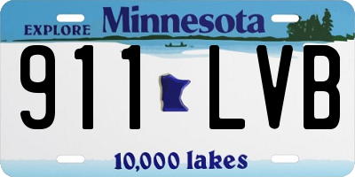 MN license plate 911LVB