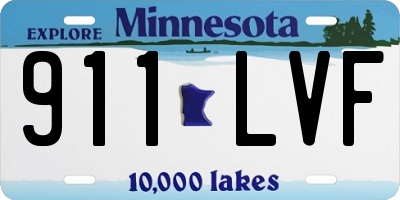 MN license plate 911LVF