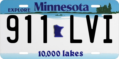 MN license plate 911LVI