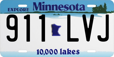 MN license plate 911LVJ