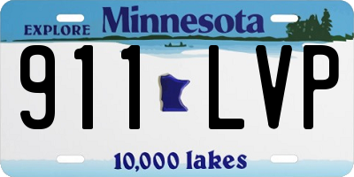 MN license plate 911LVP