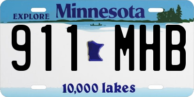 MN license plate 911MHB